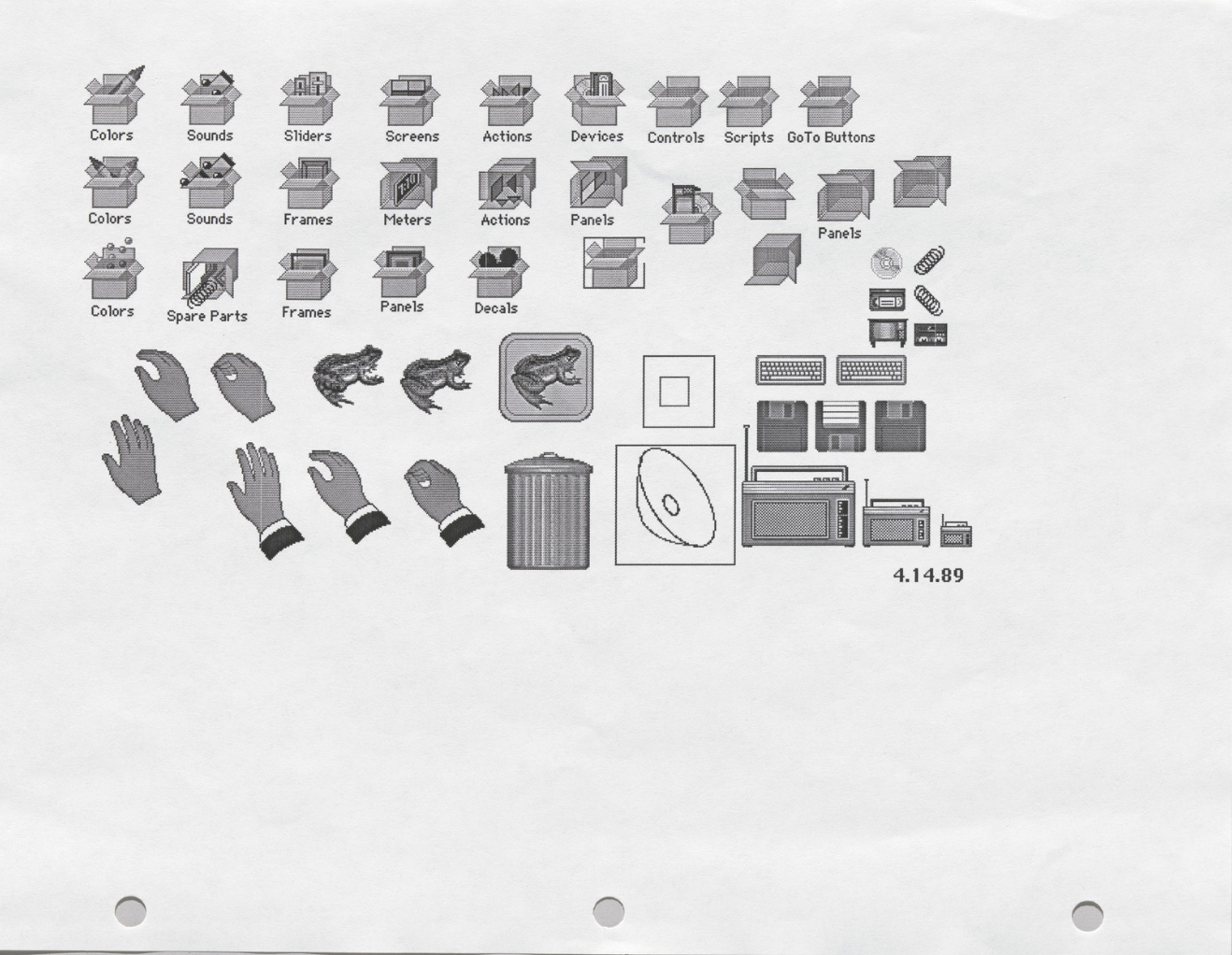 Susan Kare hand icon